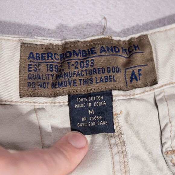 VTG Abercrombie & Fitch Cargo Paratrooper Convertible Zip Pants Mens Medium (34) - Picture 7 of 8
